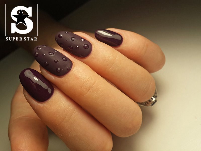 Top 10 sample dark color nails trend in this years