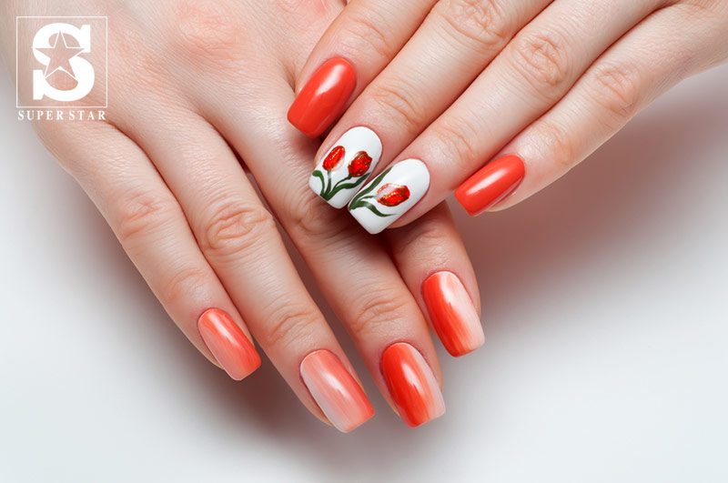 Exploring Orange color nail designs