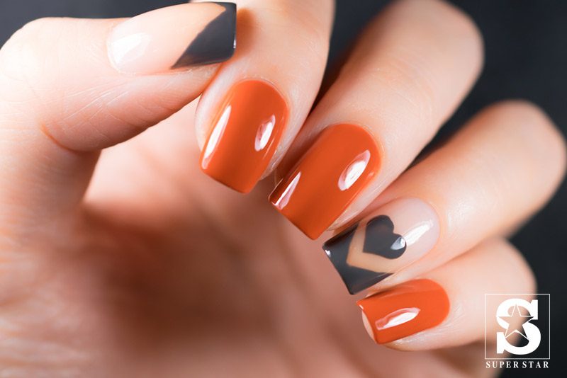 Exploring Orange color nail designs