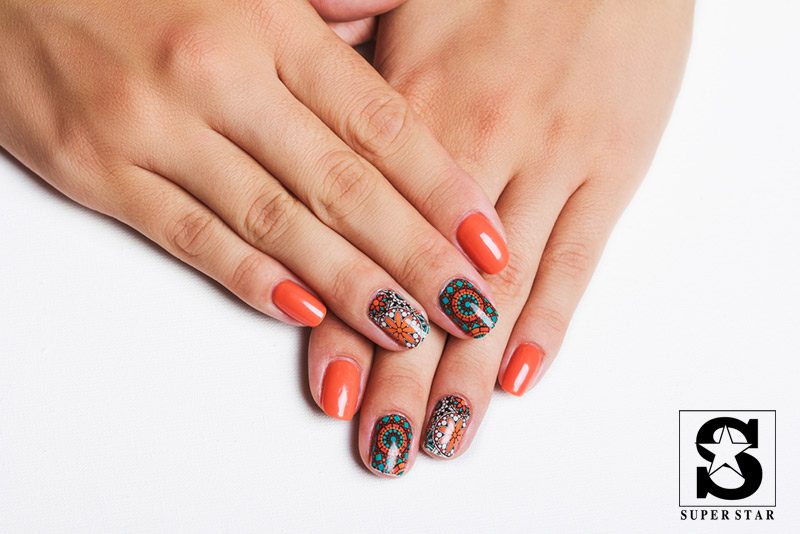 Exploring Orange color nail designs