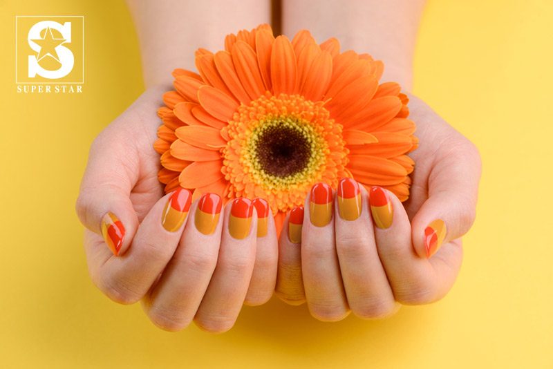 Exploring Orange color nail designs