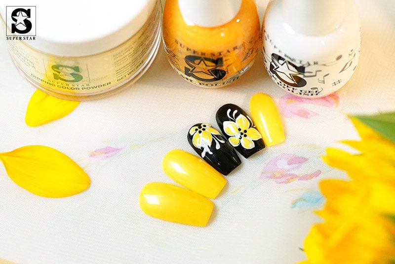 Top 10 with Yellow on nail designs