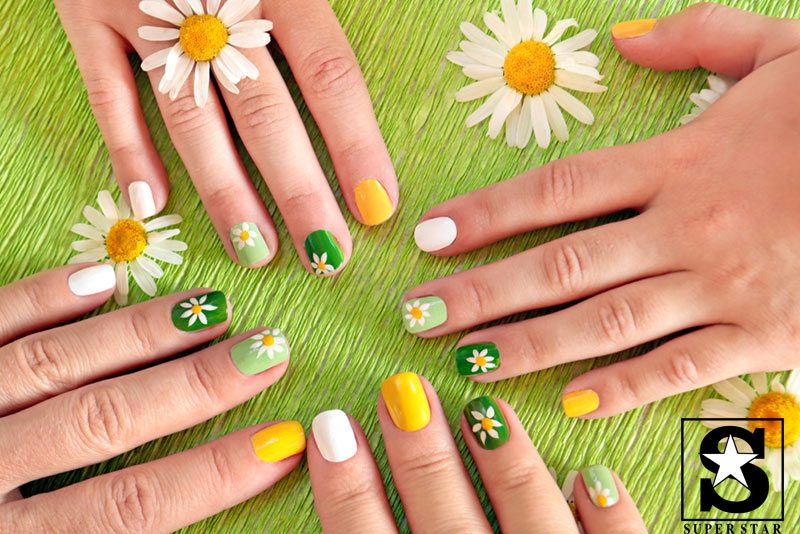 All about nails with Chartreuse color- Green mix yellow