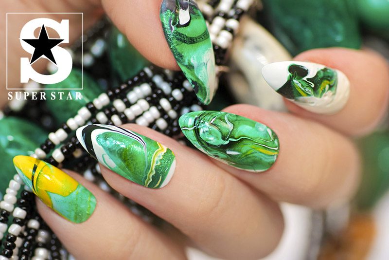 All about nails with Chartreuse color- Green mix yellow