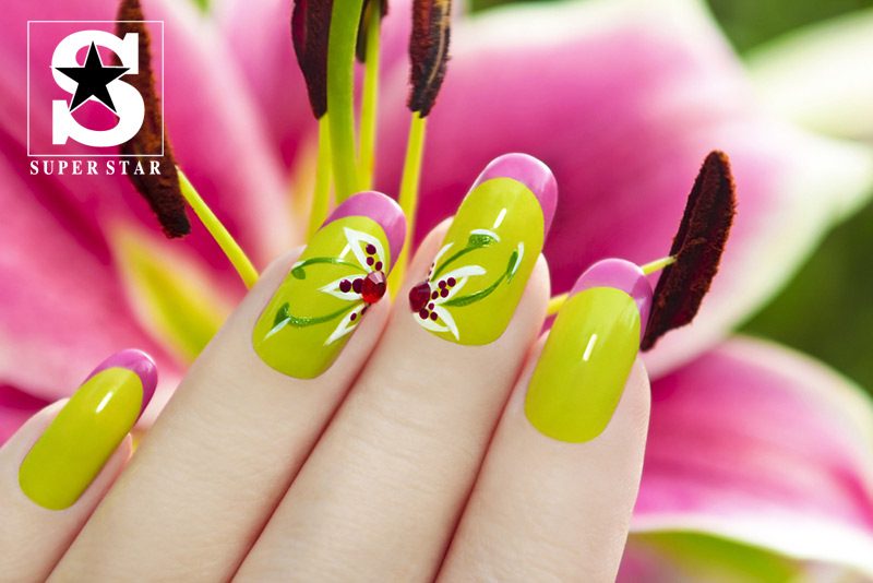 All about nails with Chartreuse color- Green mix yellow